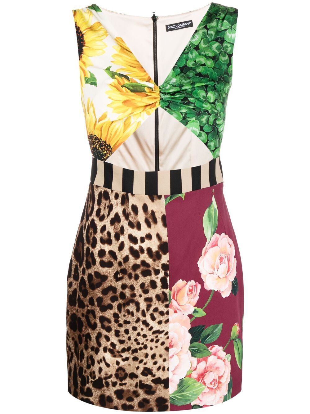 Dolce & Gabbana mixed-print Mini Dress - Farfetch