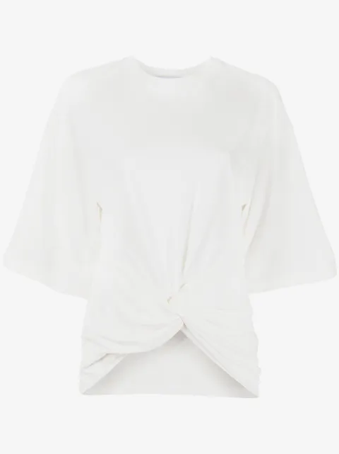 AMBUSH T-shirt med samlede detaljer og rund hals
