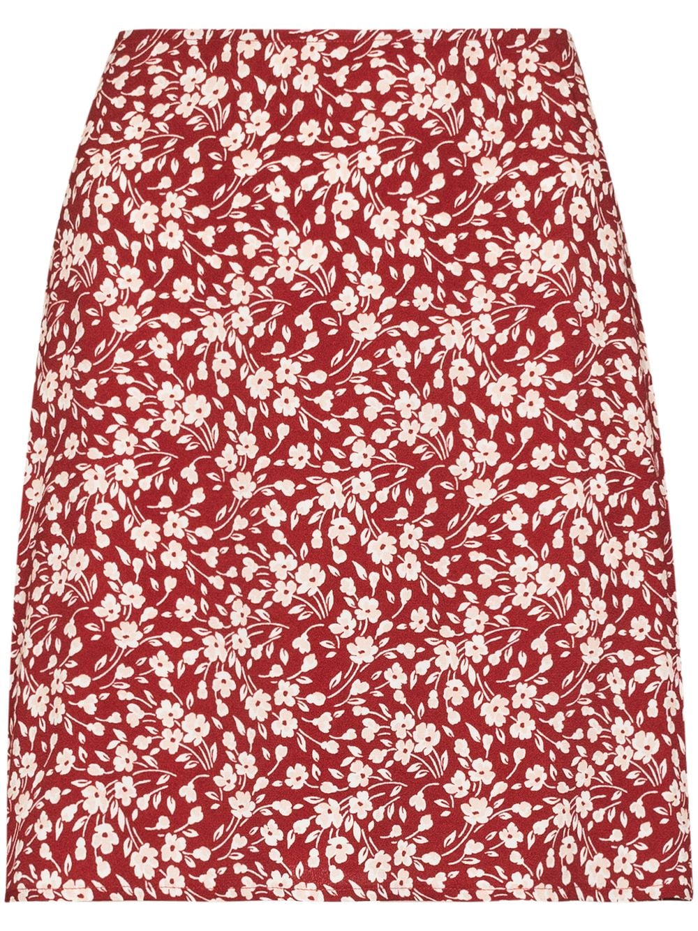 фото Reformation юбка мини mara с цветочным принтом