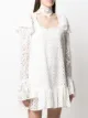 Sara Battaglia vestido corto con encaje