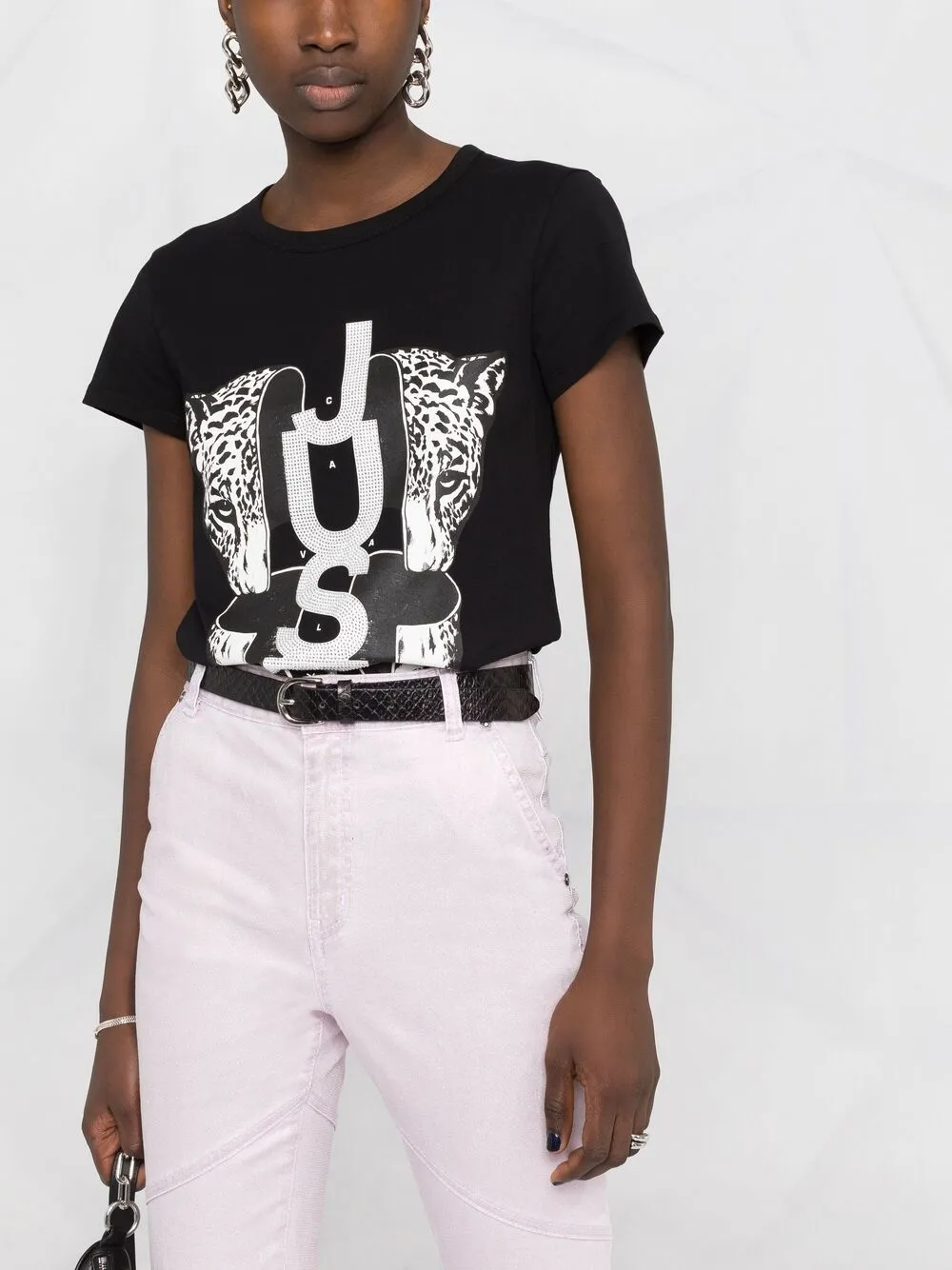 фото Just cavalli футболка с графичным принтом