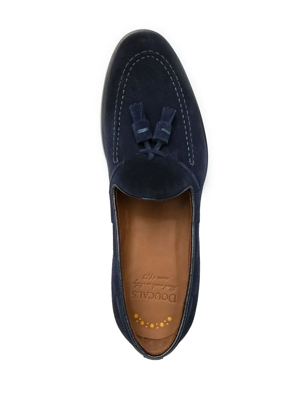 фото Doucal's tassel-embellished suede loafers