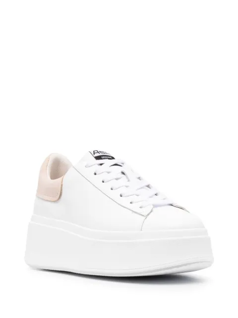 ash moby leather platform sneakers