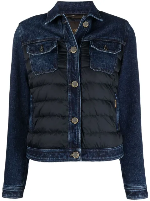 Moorer quilted denim jacket