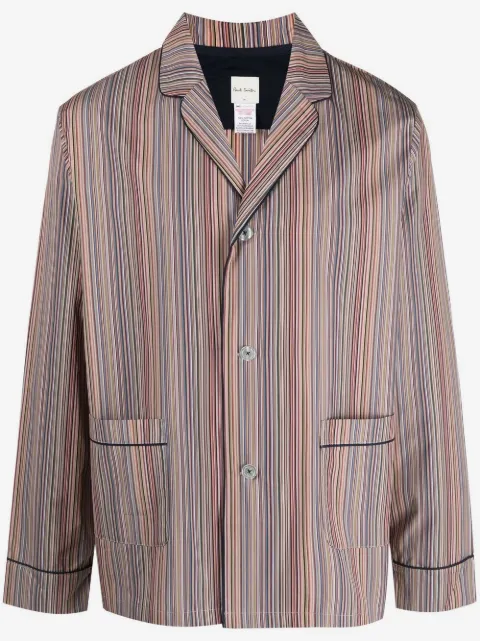 Paul Smith artist stripe cotton pajamas