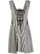 Image 1 of Philosophy Di Lorenzo Serafini lace-up pinstriped dress