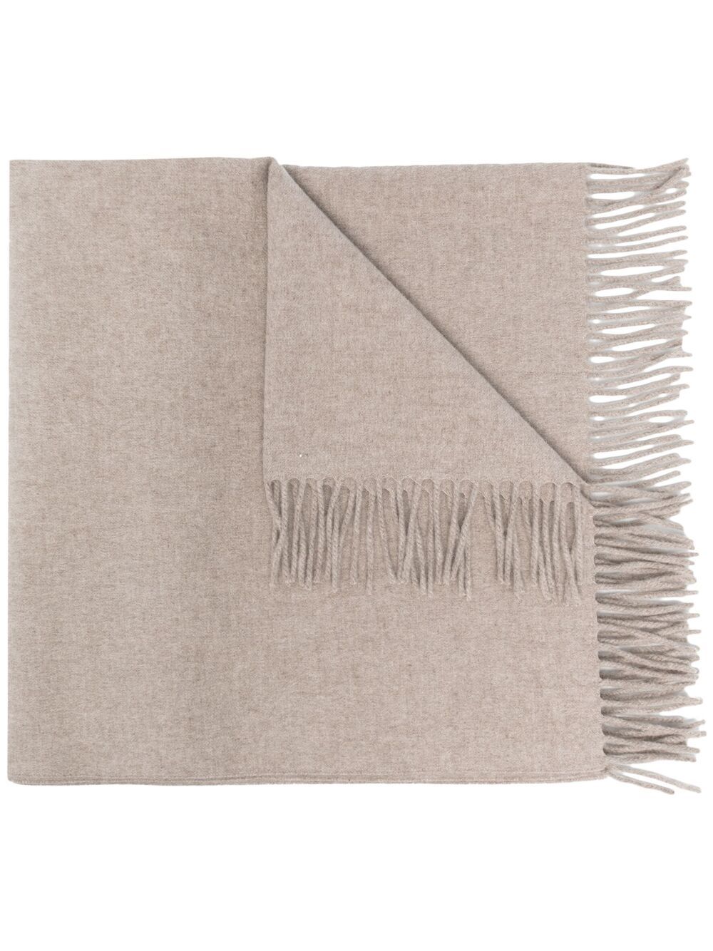 Brunello Cucinelli Fringed Nursey Blanket In Black