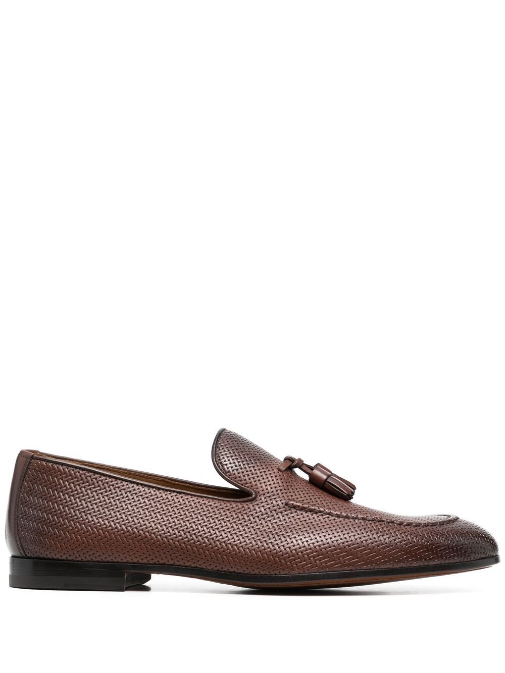 фото Doucal's woven leather loafers