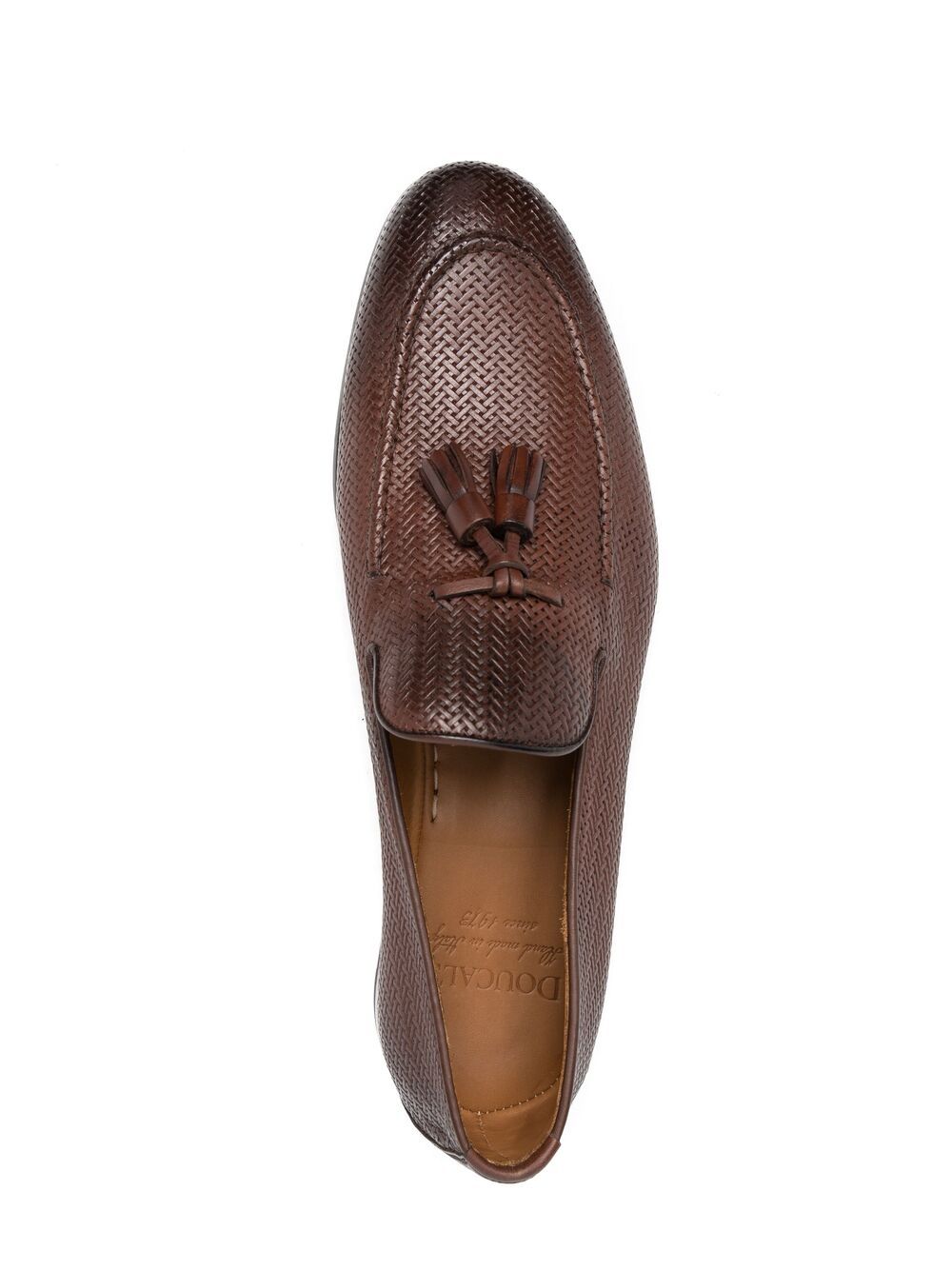 фото Doucal's woven leather loafers