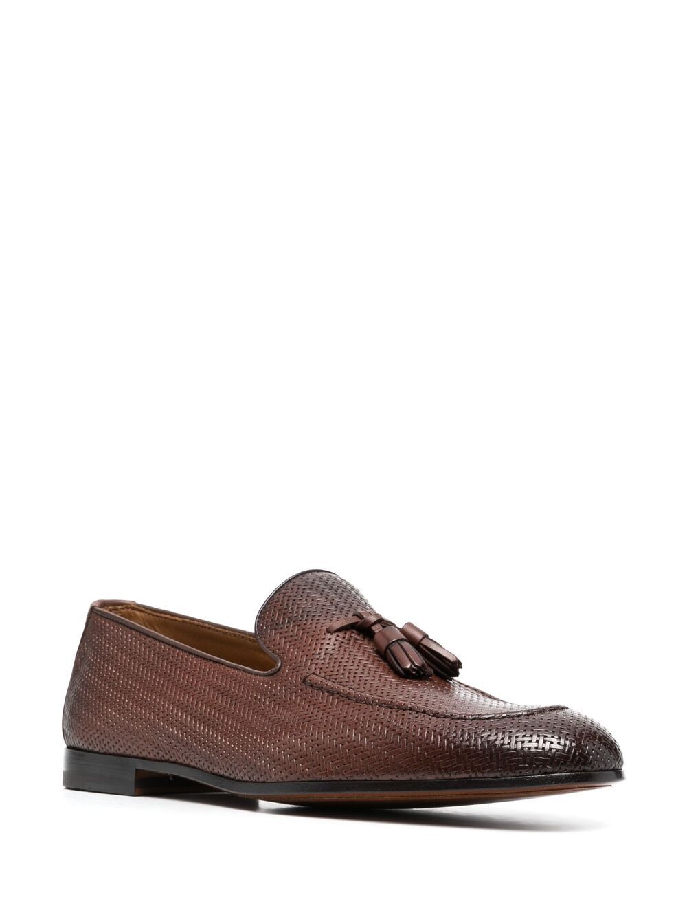 фото Doucal's woven leather loafers