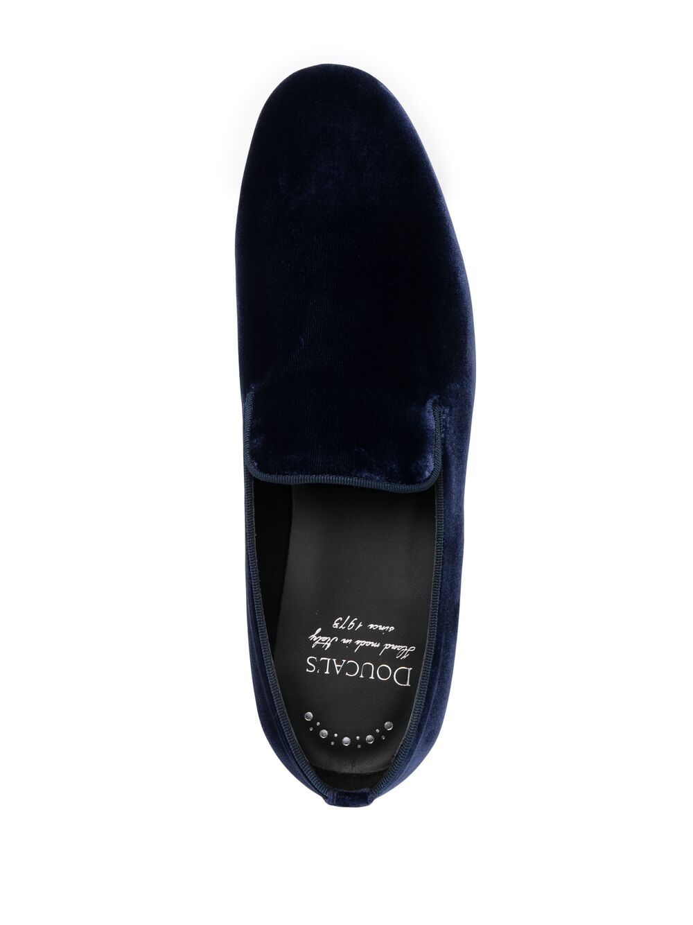 фото Doucal's almond-toe velvet loafers