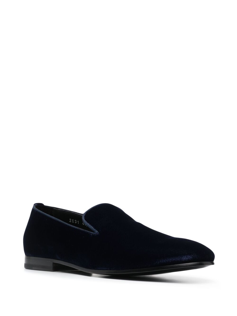 фото Doucal's almond-toe velvet loafers