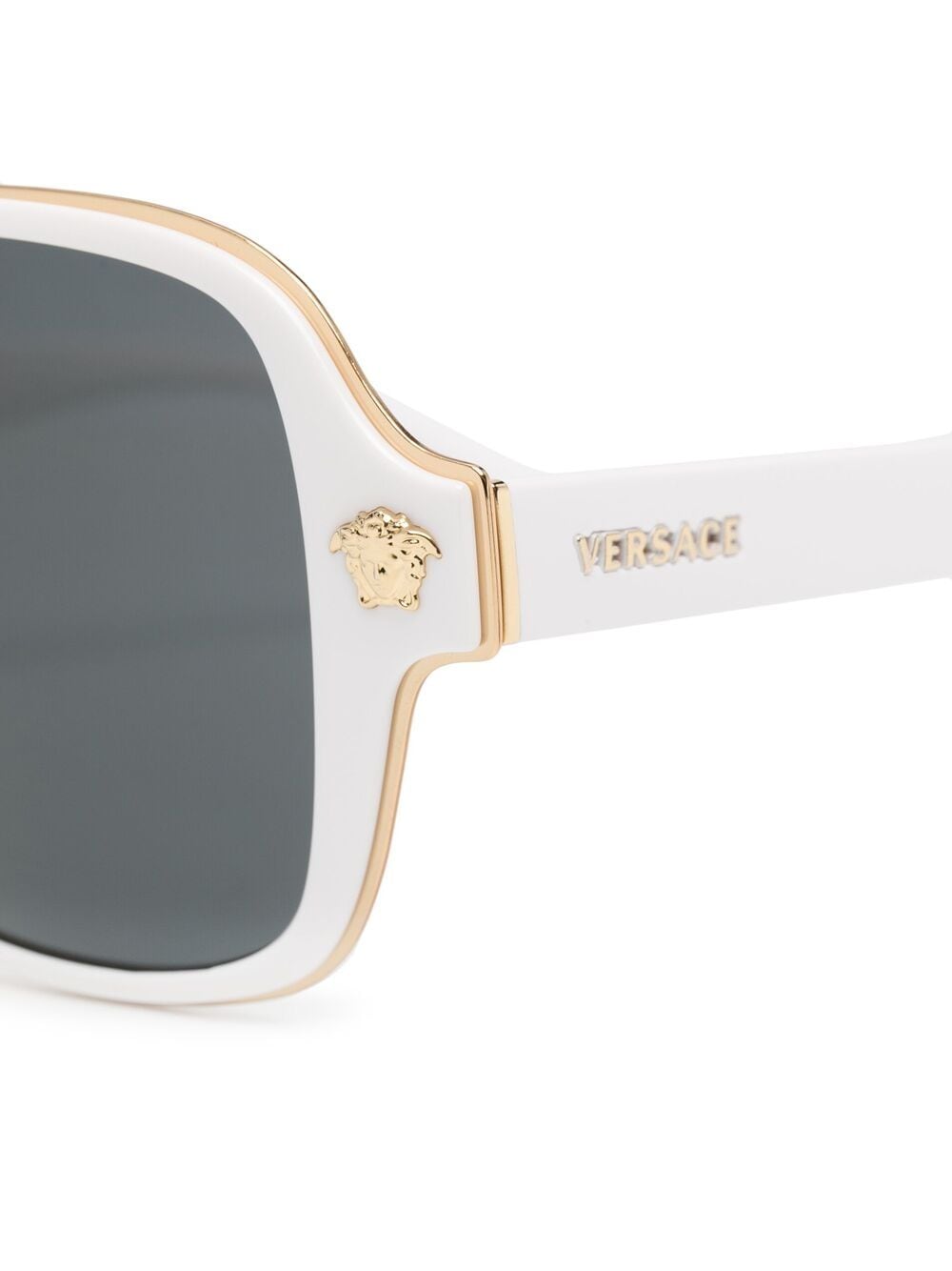 фото Versace eyewear солнцезащитные очки с декором medusa