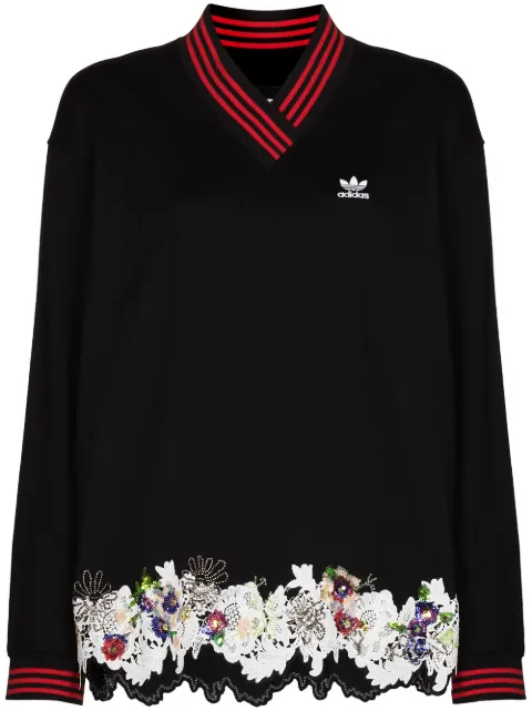 adidas v neck sweatshirt