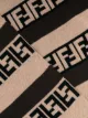 Fendi patterned intarsia-knit scarf