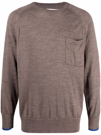 chest-pocket slouch-knit Jumper - Farfetch