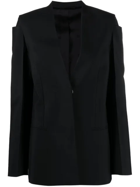 Givenchy collarless single-breasted jacket