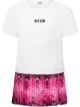 Image 1 of MSGM Kids logo contrast T-shirt dress