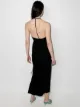 Reformation REF MACI HLTERNK FRNT SLIT MIDI DRS BLK