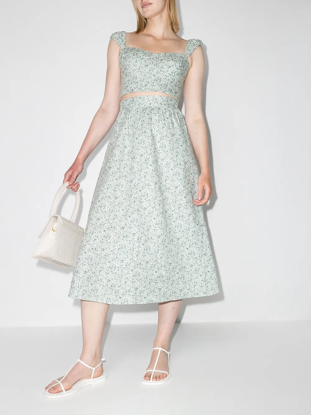 Image 2 of Reformation Clyde floral-print two-piece set