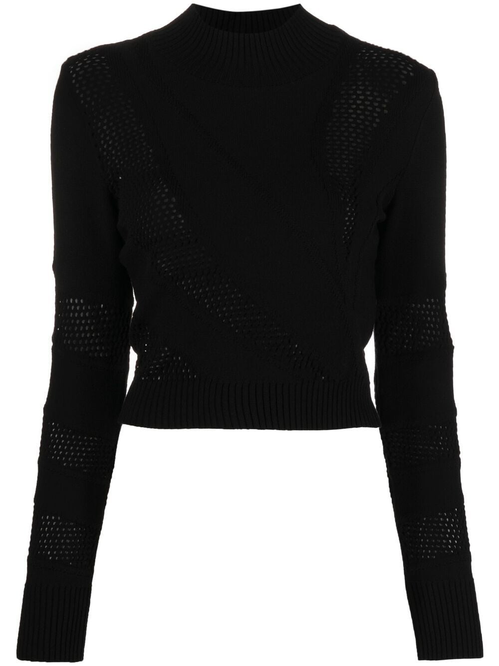 Just Cavalli Knitted Roll Neck Jumper In Black