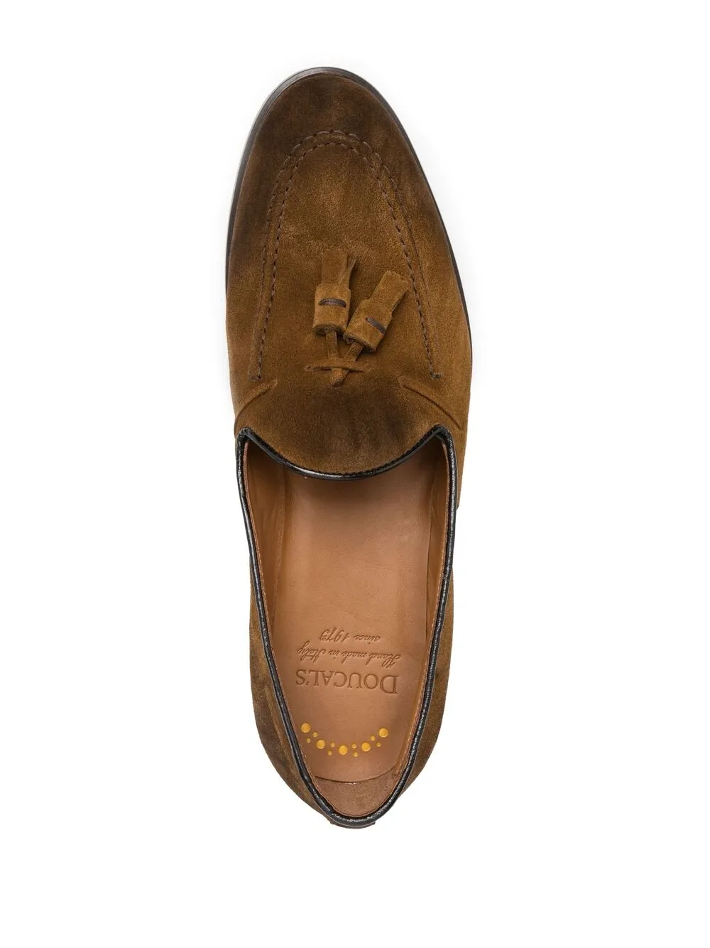 фото Doucal's tassel-embellished suede loafers