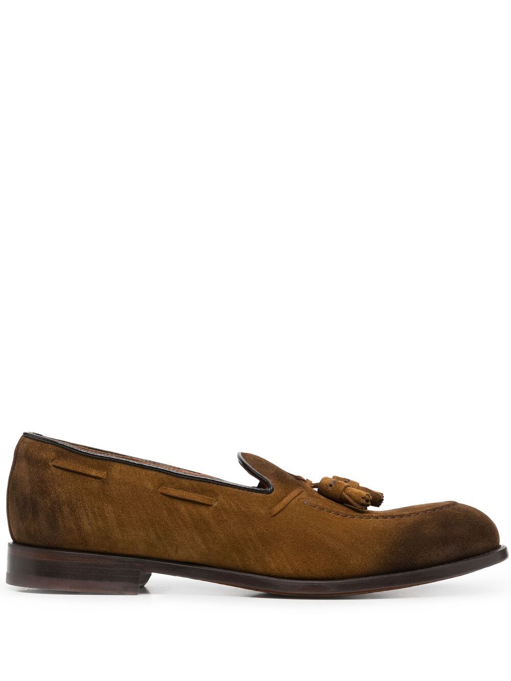 фото Doucal's tassel-embellished suede loafers