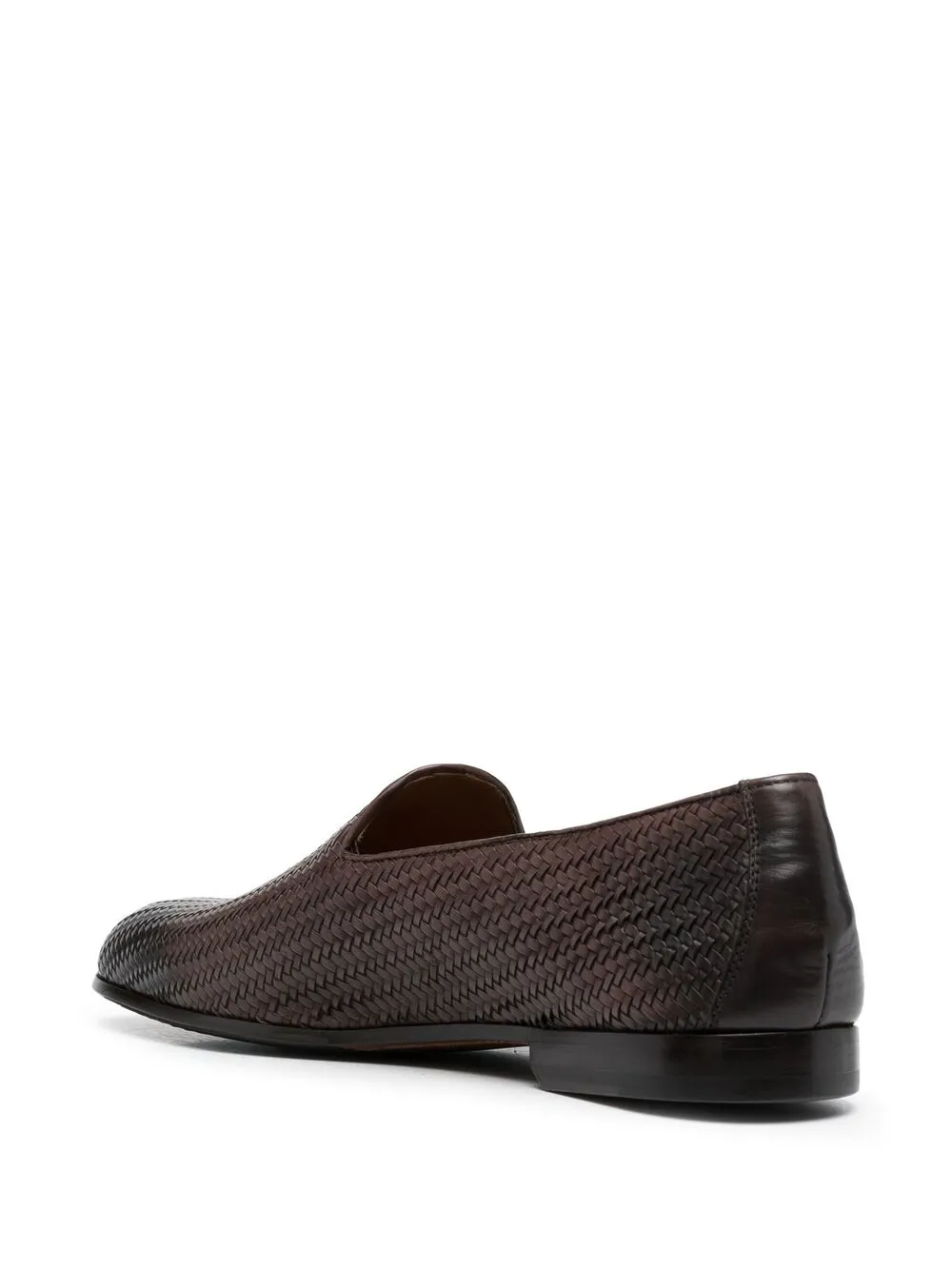 фото Doucal's woven leather loafers