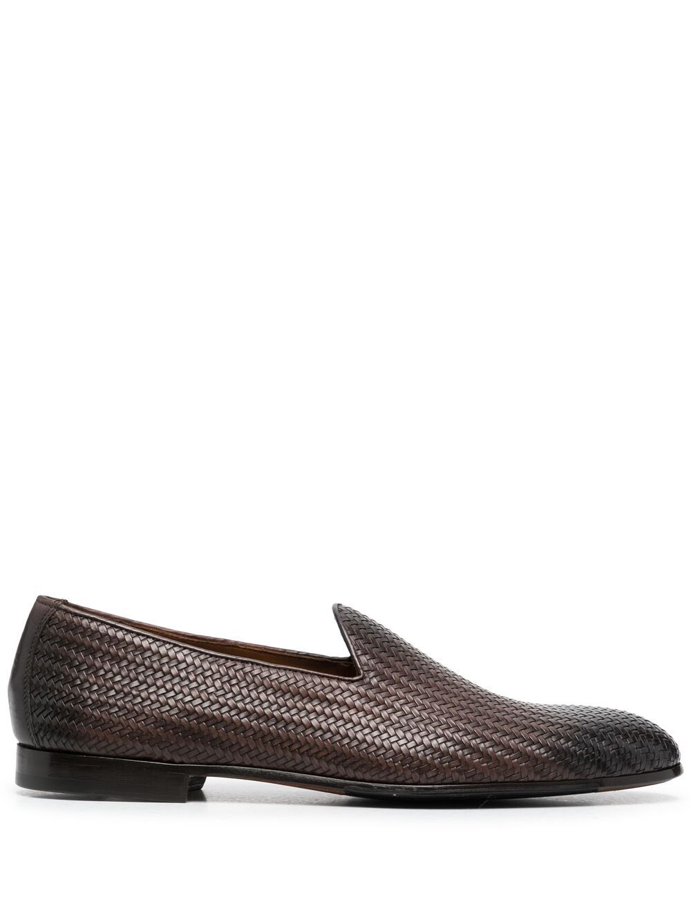 фото Doucal's woven leather loafers