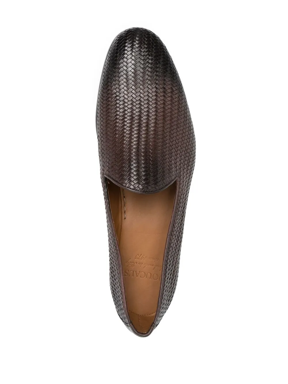 фото Doucal's woven leather loafers