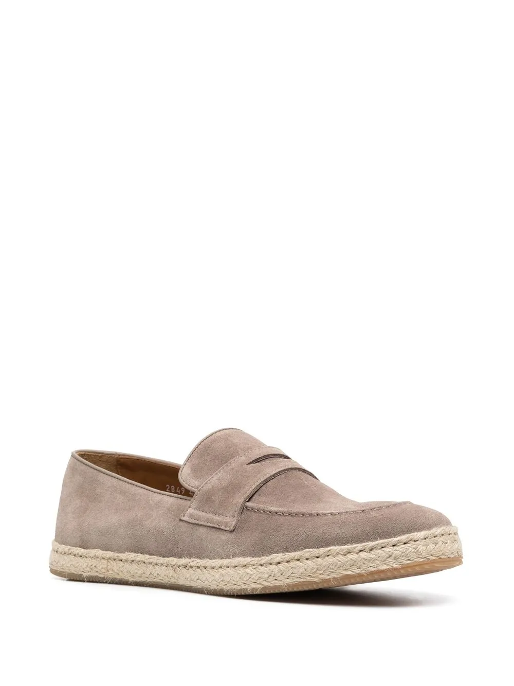 фото Doucal's espadrille suede penny loafers