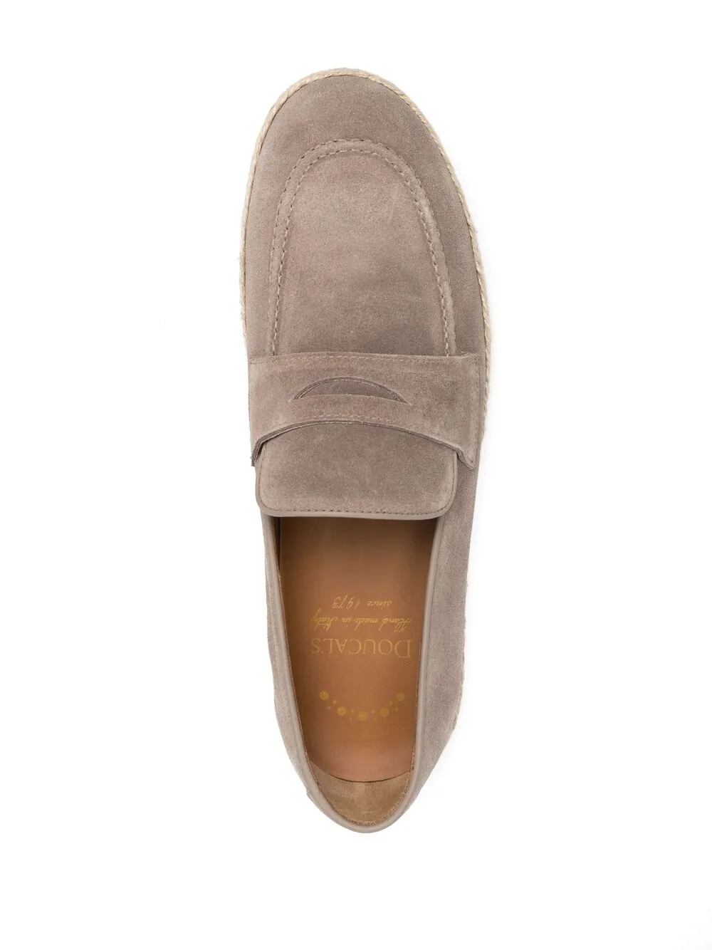 фото Doucal's espadrille suede penny loafers