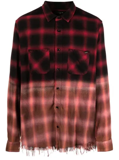 two-tone checked shirt | AMIRI | Eraldo.com