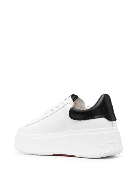ash moby leather platform sneakers
