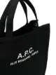 A.P.C. logo-print cotton tote