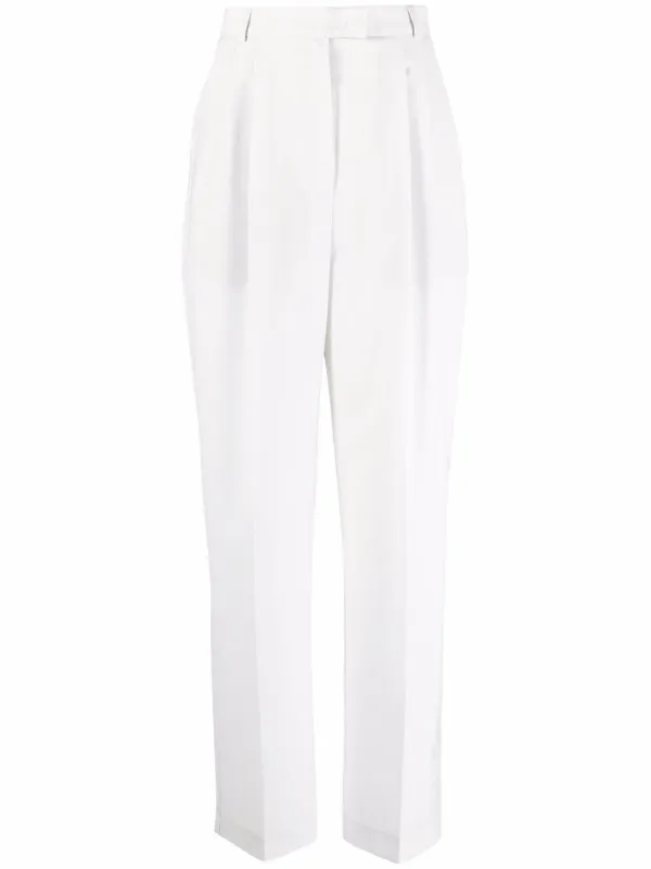 STOREEZ Duo pleat-detail trousers 