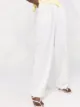 12 STOREEZ Calça com detalhe de pregas