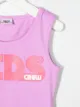Gcds Kids logo-printed bodysuit