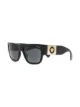 Image 2 of Versace Eyewear Medusa Stud rectangle-frame sunglasses