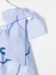 Mi Mi Sol logo-embroidered poplin blouse
