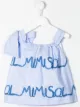 Image 2 of Mi Mi Sol logo-embroidered poplin blouse
