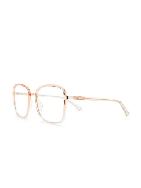Chloé Eyewear oversize transparent-effect glasses CH0034O004 - 1