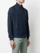 Kiton logo-plaque zip-up bomber jacket