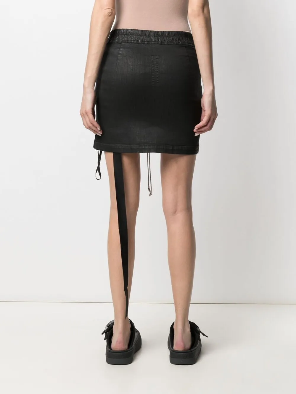 фото Rick owens drkshdw вощеная юбка мини