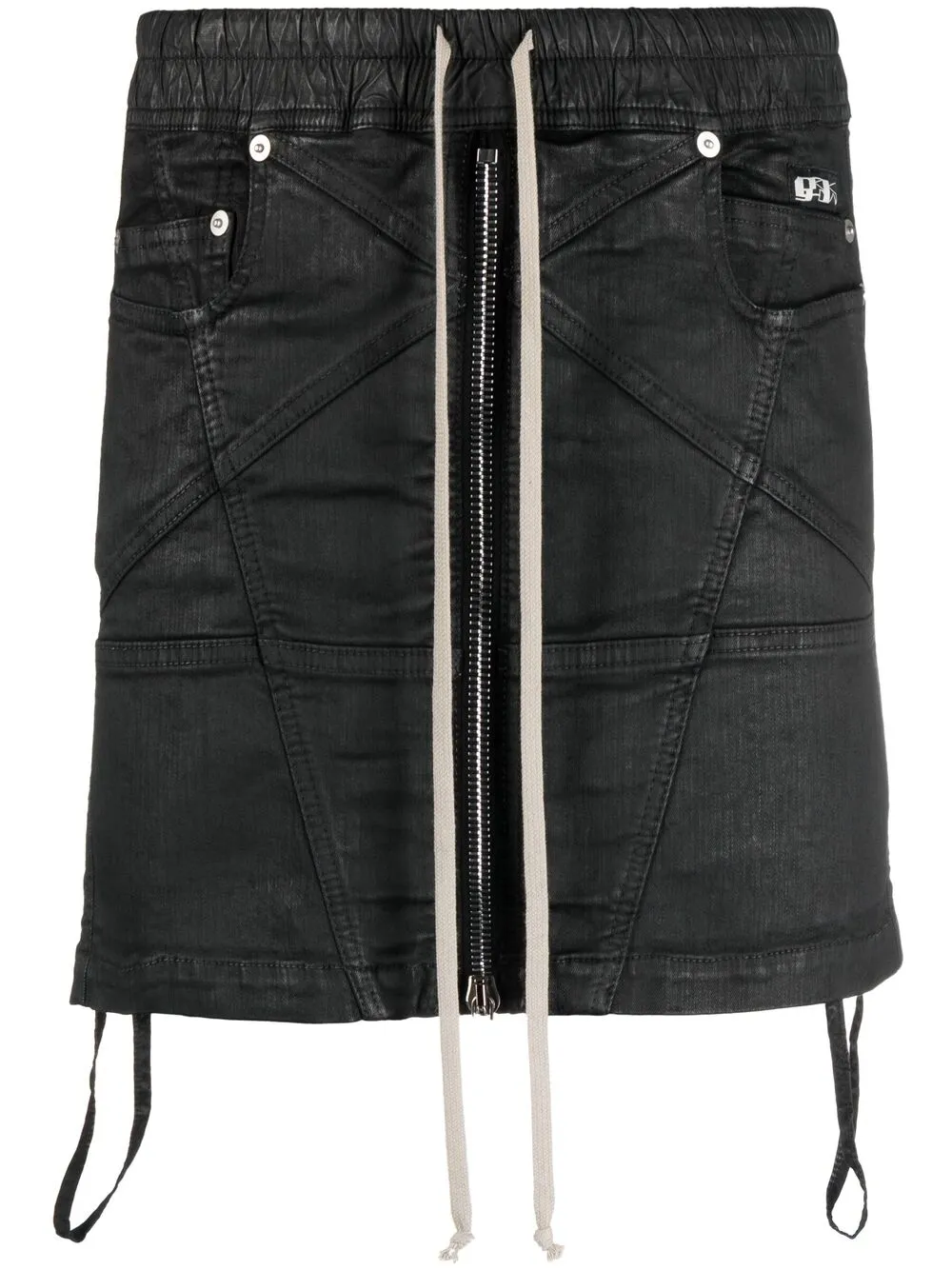 фото Rick owens drkshdw вощеная юбка мини