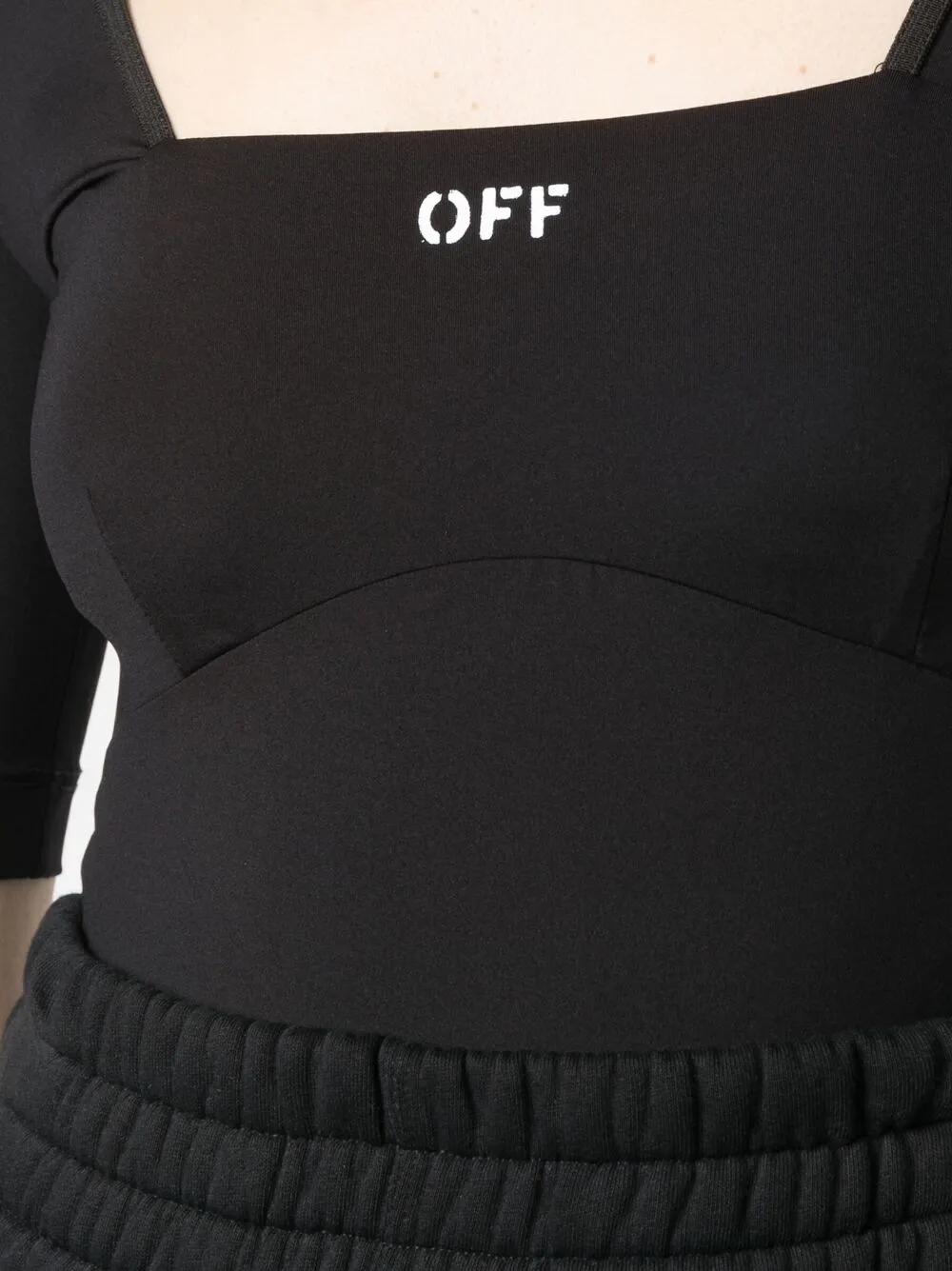 Off-White T-shirt met logoprint Zwart