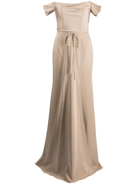 Marchesa Notte Bridesmaids Rimini off-shoulder dress