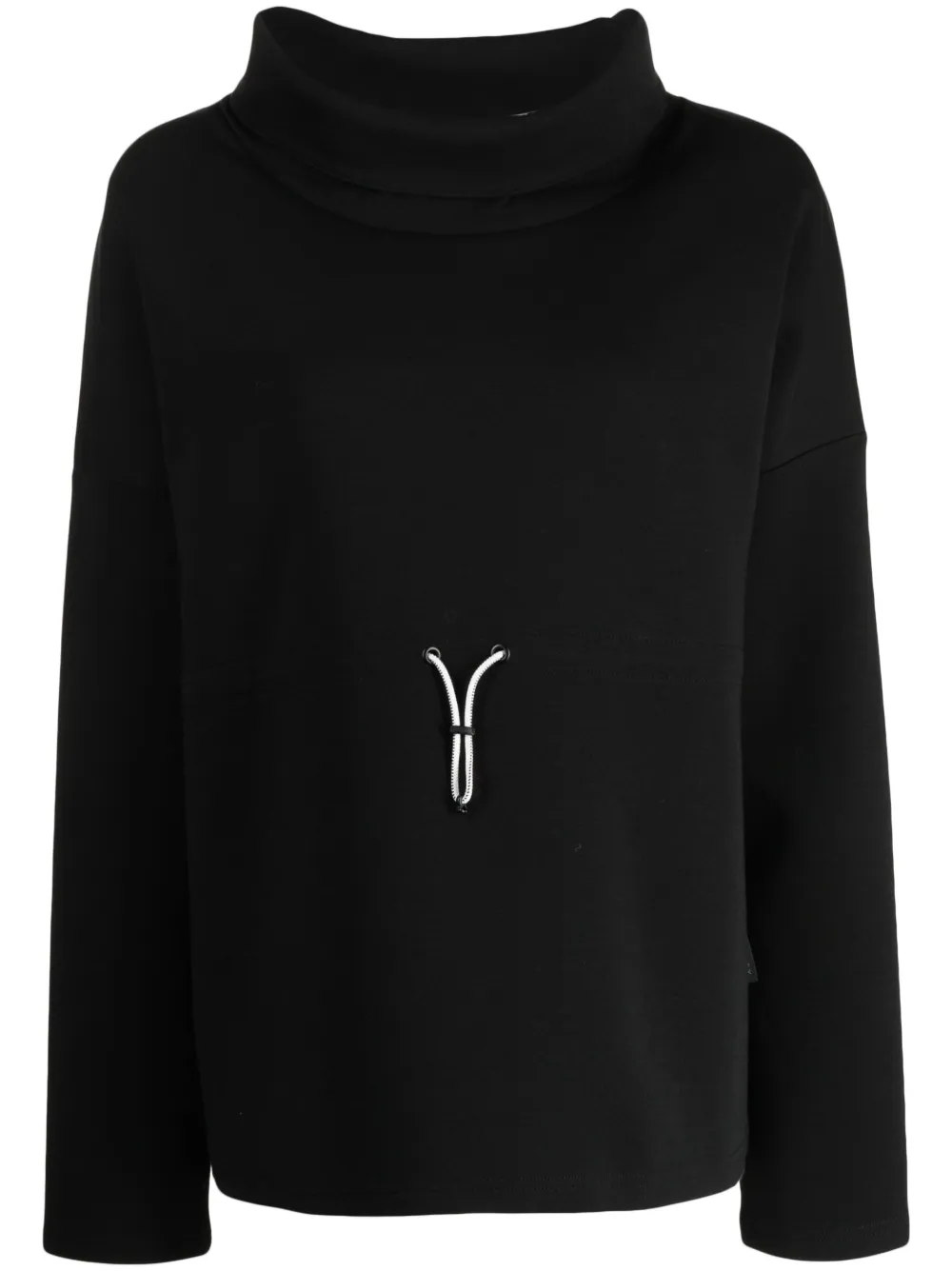 Varley Adelaine Ribbed-knit Sweatshirt In Black