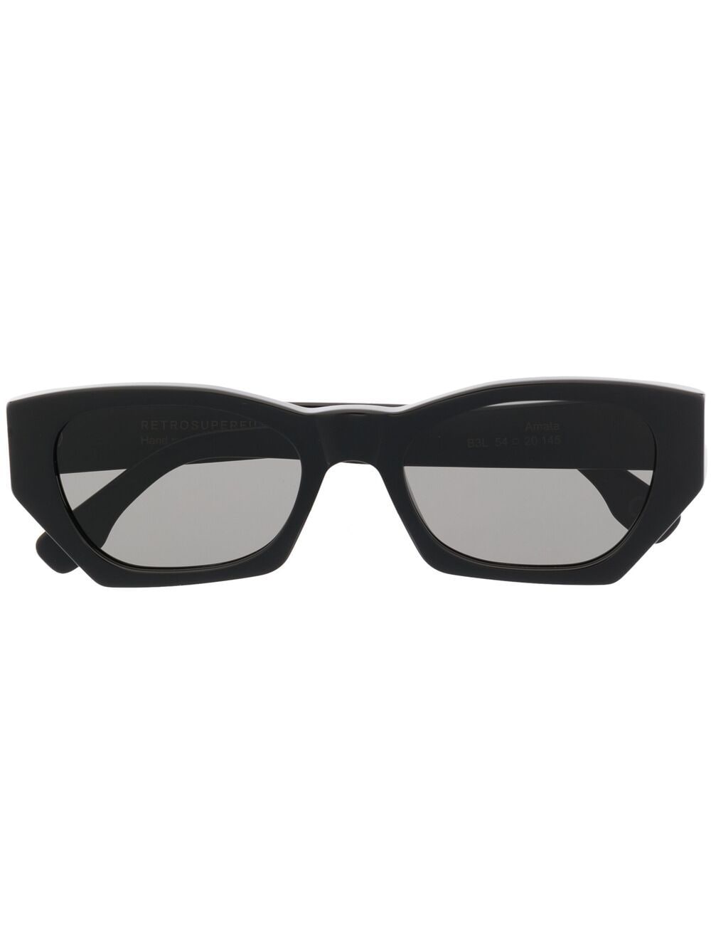 Retrosuperfuture Oval-frame Sunglasses In Schwarz