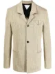 Image 1 of Bottega Veneta notched-lapel single-breasted coat